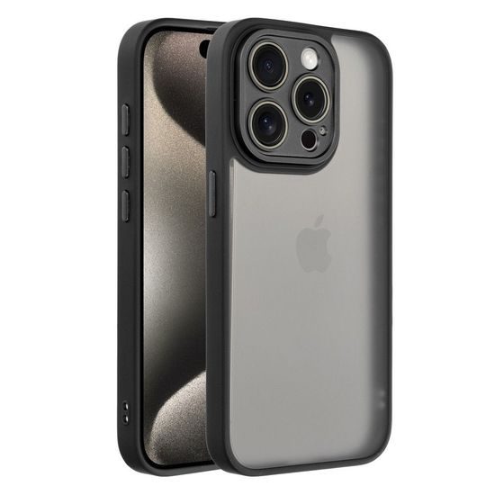 Obal / kryt na Apple iPhone 15 černý - VARIETE