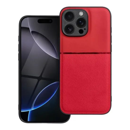 Obal / kryt na Apple iPhone 16 Pro Max červené - NOBLE