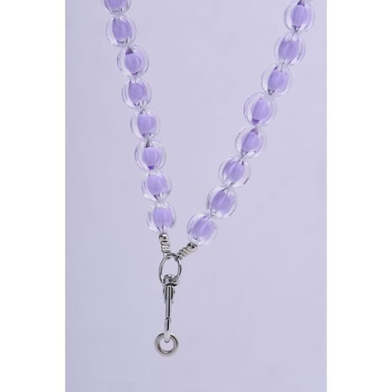 Přívěsek na telefon fialový - délka 120cm