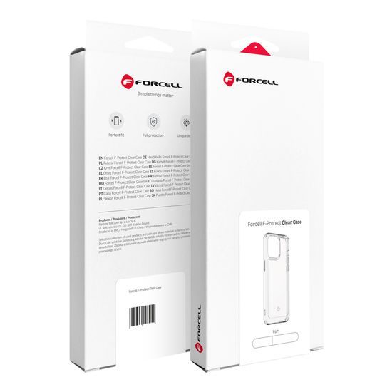 Obal / kryt na Samsung Galaxy S24 Plus průhledný - FORCELL F-PROTECT
