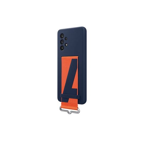 Obal / kryt pre Samsung Galaxy A53 5G modrý - silikónový kryt s pútkom