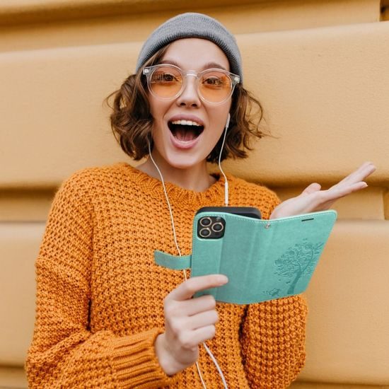 Pouzdro / obal na Samsung Galaxy A53 5G zelený - knížkový Forcell MEZZO