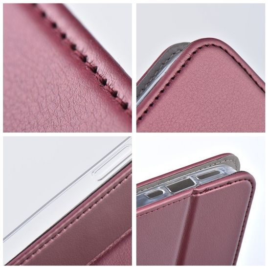 Pouzdro / obal na Motorola G35 5G burgundy - knížkové Smart Magneto