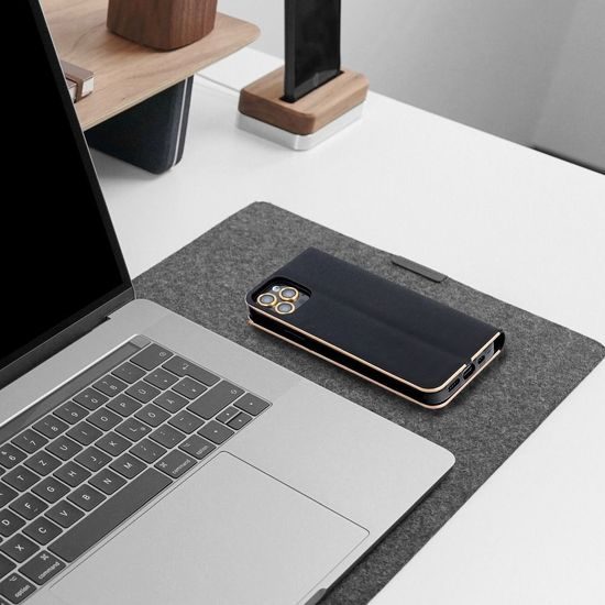 Puzdro / obal pre Xiaomi Redmi 9A / 9AT čierne - kniha Luna Book