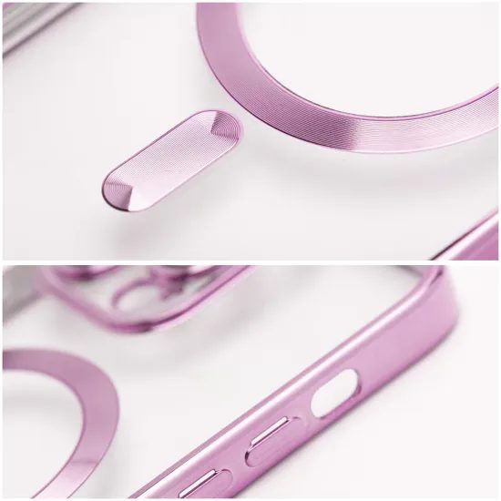 Obal / kryt na Samsung Galaxy A56 s podporou MagSafe růžový - ELECTRO MAG COVER