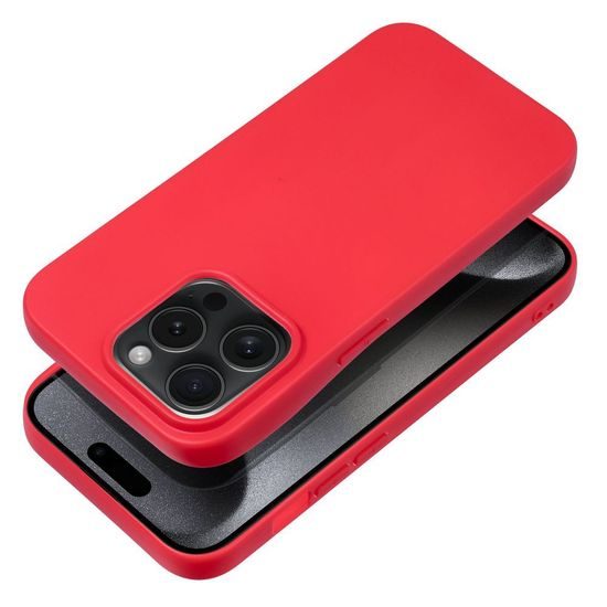 Obal / kryt na Apple iPhone 15 PRO červený - SOFT Case