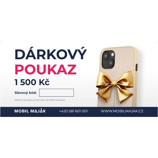 Poukaz 1500 - tištěný