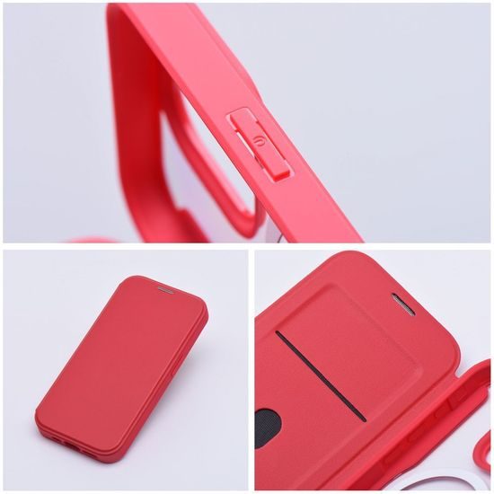 Pouzdro / obal na Apple iPhone 16 Pro Max MagSafe červený - knížkový Smart Mag