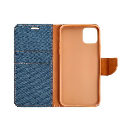 Pouzdro / obal na Xiaomi Redmi NOTE 12 5G modré - knížkové CANVAS Book