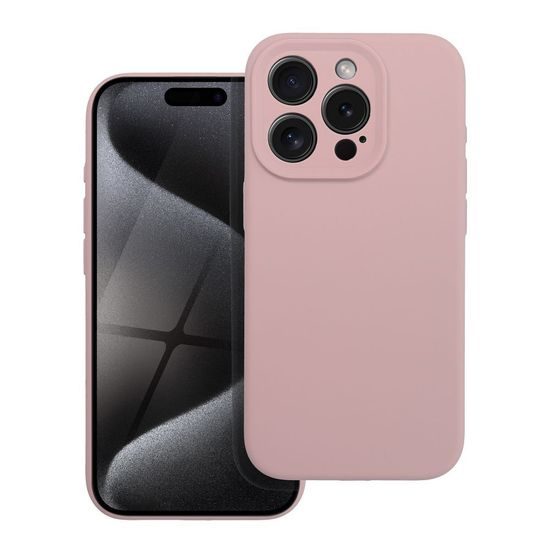 Obal / kryt na Apple iPhone 15 Pro růžový - Silicone Case 2mm