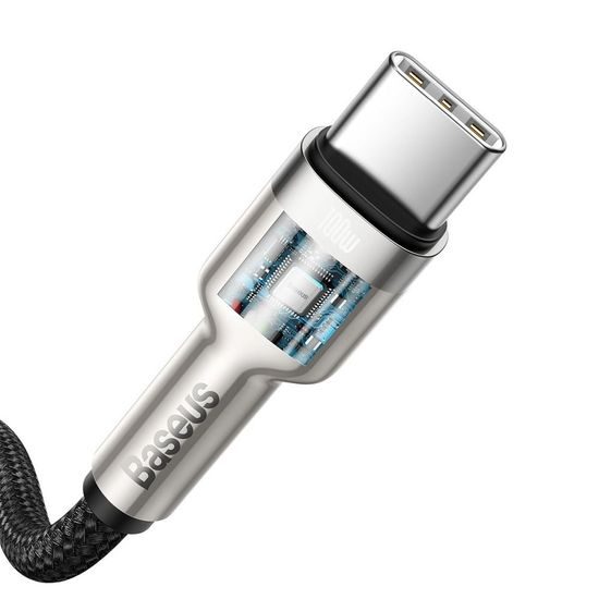 Nabíjecí a datový kebel USB-C / USB-C 2 m černý -BASEUS