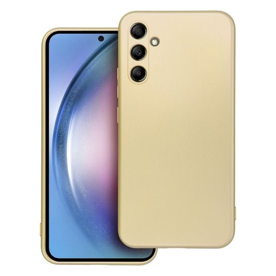 Obal / kryt na Samsung Galaxy A34 5G zlatý - METALLIC