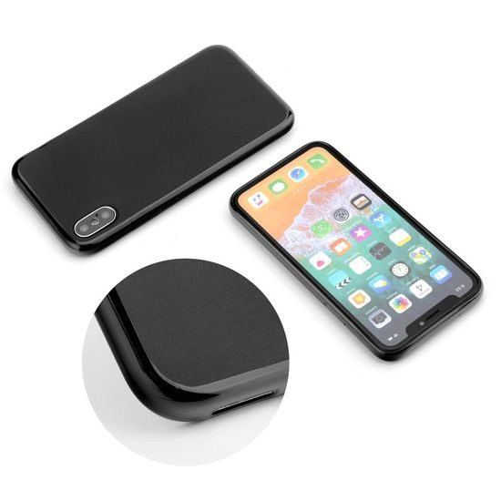 Obal / kryt na Apple iPhone XS ( 5,8" ) černý - 0,3mm MATT