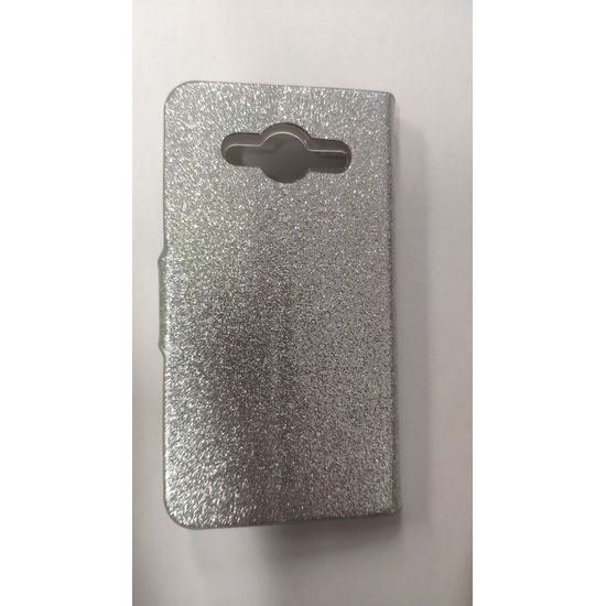 Pouzdro / obal na Samsung Galaxy Core 2 stříbrné třpitky - knížkové