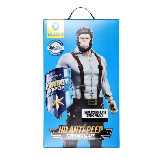 Tvrzené / ochranné sklo Samsung Galaxy S25 černé Privacy - 5D Mr Monkey Glass