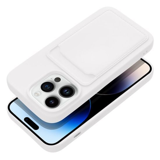 Obal / kryt na Apple iPhone 14 Pro bílý - Forcell Card Case