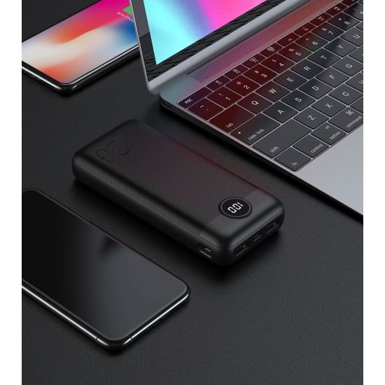 Powerbanka 20000mAh PD QC3.0 2A 20W černá - VEGER L20S