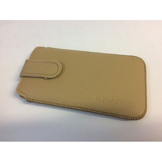 Puzdro / obal pre HTC Desire 610 béžové - zaťahovacie