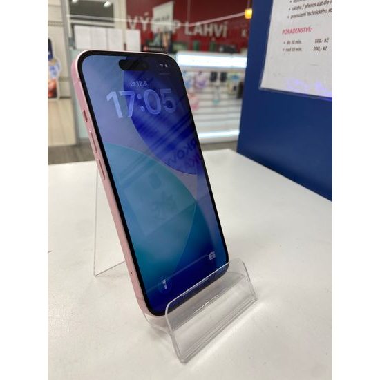 Apple iPhone 15 128GB růžový - použitý (A-)