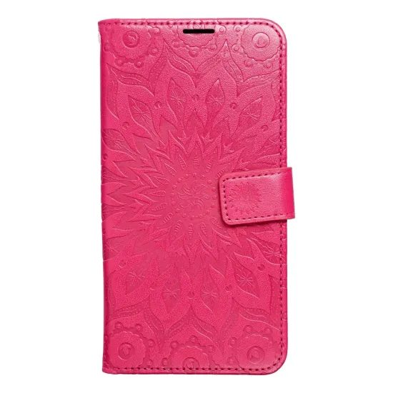 Pouzdro / obal na Xiaomi Redmi Note 14 5G mandala červené - knížkové MEZZO