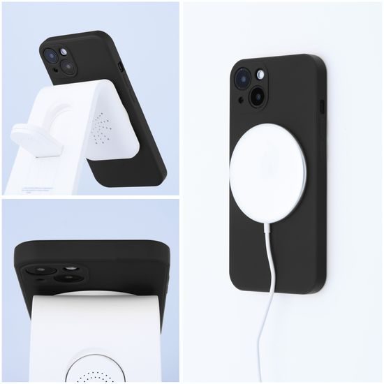 Obal / kryt na Apple iPhone 11 PRO černý Sillicon Mag Cover