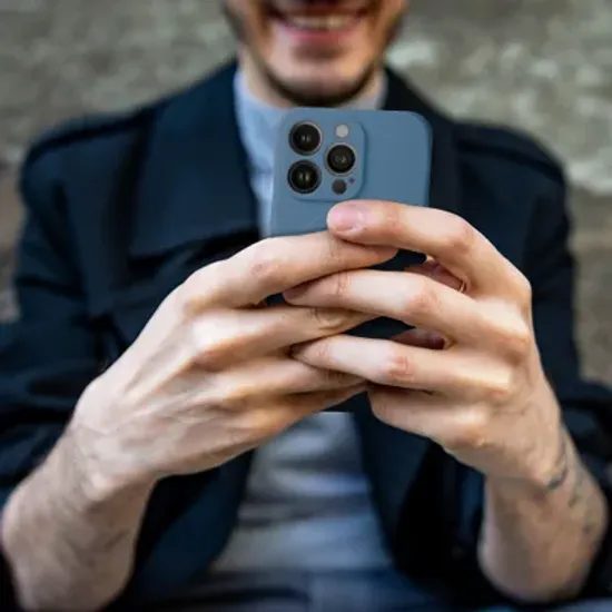 Obal / kryt na Apple iPhone 17 Air modrý - Silicone Mag Cover