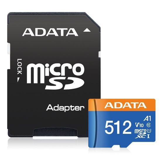 Adata 512GB micro SDXC UHS-I U1 / Class 10 + Adaptér