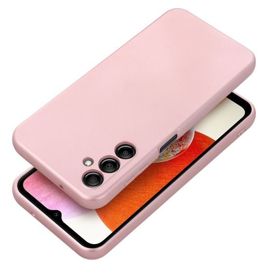 Obal / kryt na Samsung Galaxy A14 5G ružový - Metallic