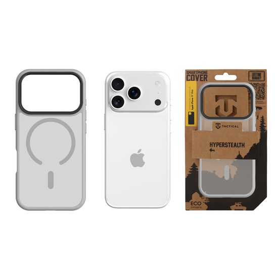 Obal / kryt na Apple iPhone 17 Pro šedý - Tactical Tactical MagForce Hyperstealth