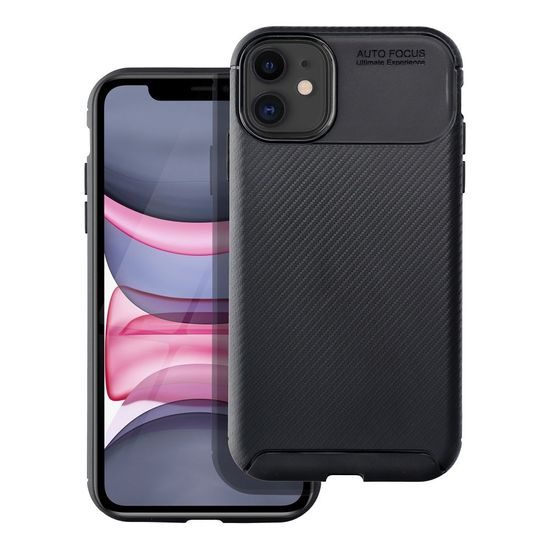 Obal / kryt na Apple iPhone 11 čierne - CARBON