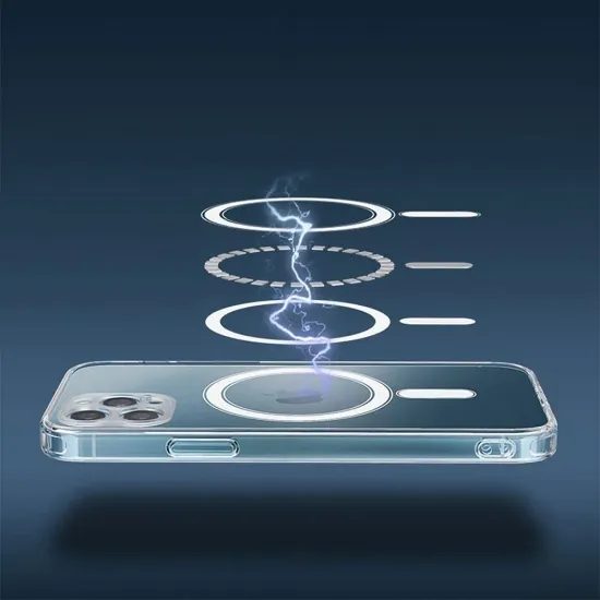 Obal / kryt na Samsung Galaxy A57 průhledný - Mag cover