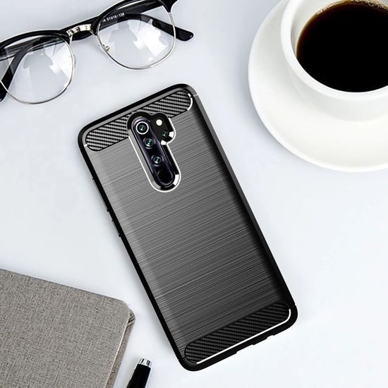 Obal / kryt na Xiaomi Redmi Note 8 Pro černý - Forcell Carbon Case