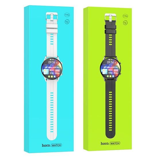 Chytré hodinky - Smartwatch Y7 Pro (včetně volání) - stříbrné - HOCO Y16