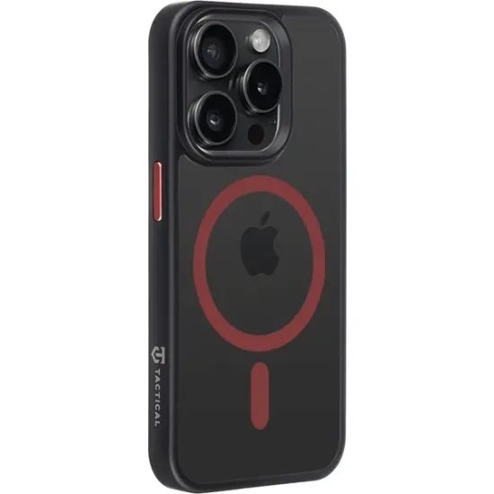 Obal / kryt na Apple iPhone 15 Pro Max černo-červený - Tactical MagForce Hyperstealth 2.0