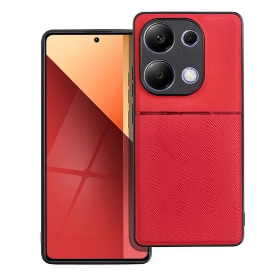 Obal / kryt na Xiaomi Redmi Note 13 Pro 4G červený NOBLE