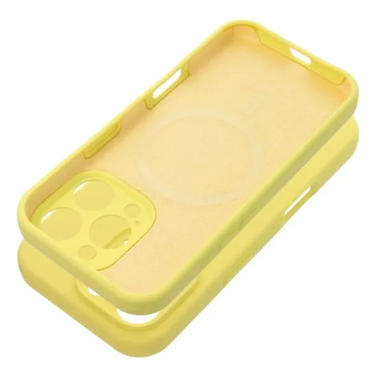 Obal / kryt na Apple iPhone 15 Pro Max žlutý – Silicone