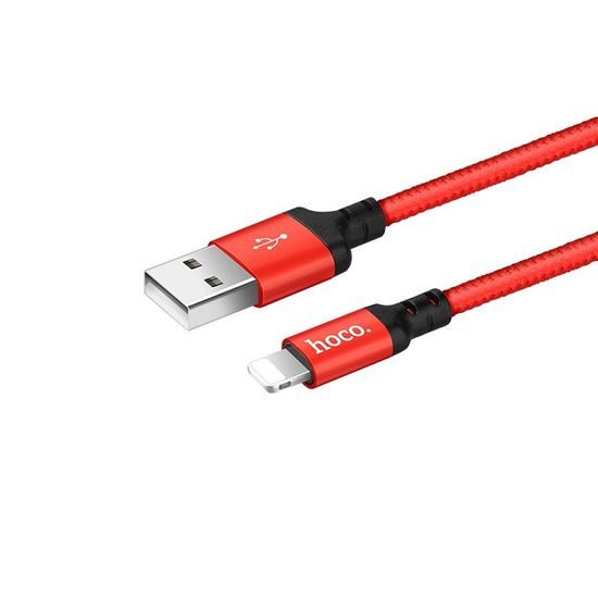 Nabíjecí lightning kabel 1m červený - HOCO