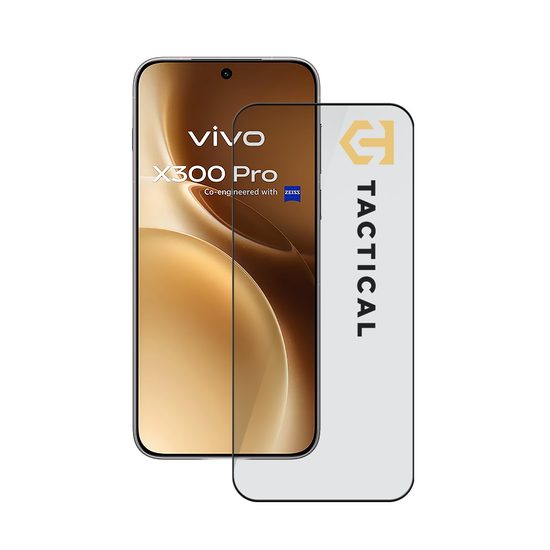 Tvrzené / ochranné sklo Vivo X300 Pro černé - Tactical