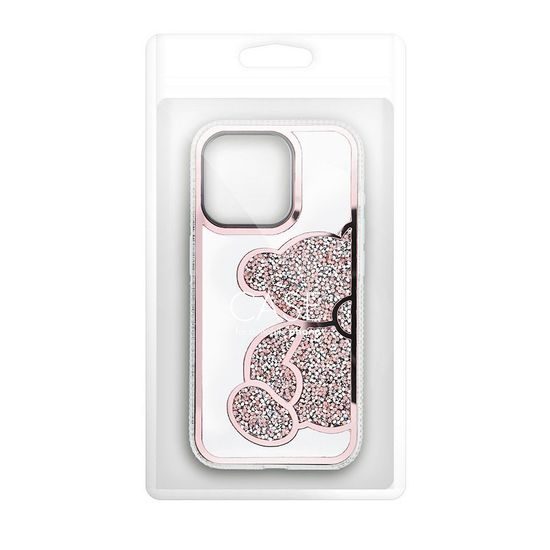 Obal / kryt na Apple iPhone 13 Pro růžový - Teddy Bear