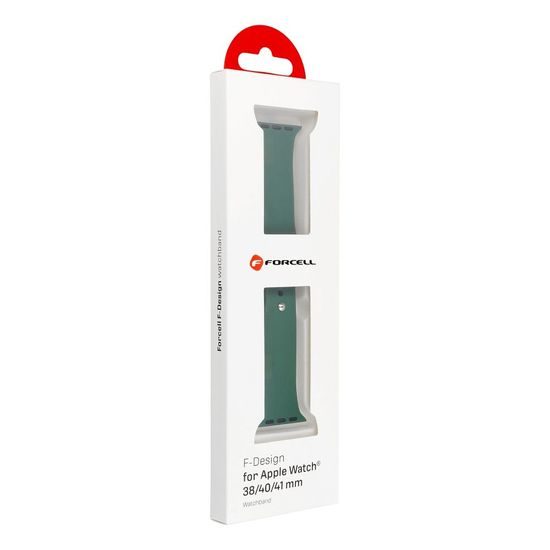 Silikonový řemínek FORCELL Strap pro Apple Watch 38/40/41mm zelený