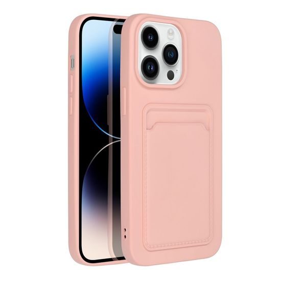 Obal / kryt na Apple iPhone 14 Pro Max (6.7) růžový - Forcell CARD