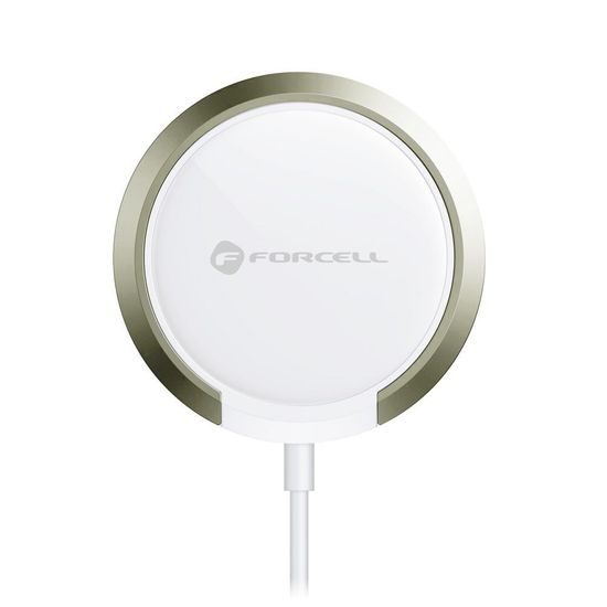 PowerPod bezdrátová nabíječka s kruhem/podstavcem bílá - FORCELL F-ENERGY