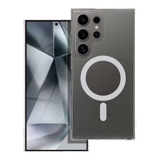 Obal / kryt na Samsung Galaxy S24 Ultra transparentný - Frost Mag
