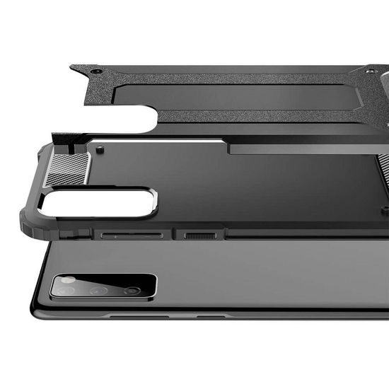 Obal / kryt pre Samsung Galaxy S20 FE / S20 FE 5G čierny - Forcell ARMOR