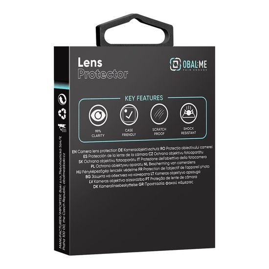 Tvrzené / ochranné sklo fotoaparátu Apple iPhone 17 Pro / 17 Pro Max šedá - OBAL:ME