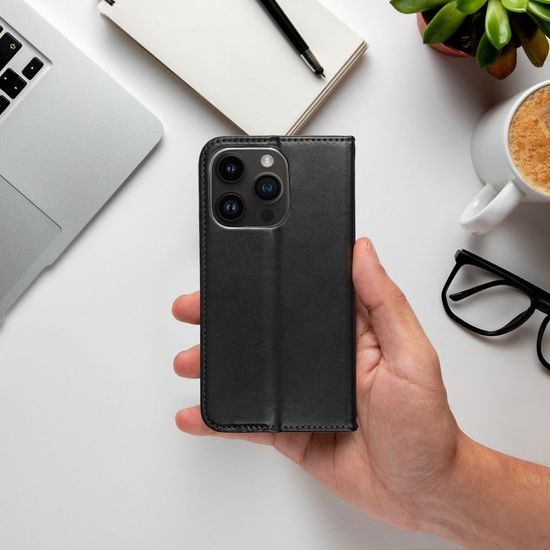 Pouzdro / obal na Apple iPhone 14 Plus černé - knížkové Smart Magneto