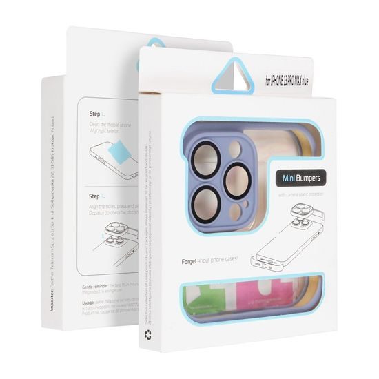 Obal / kryt na Apple iPhone 15 modré - MINI BUMPERS