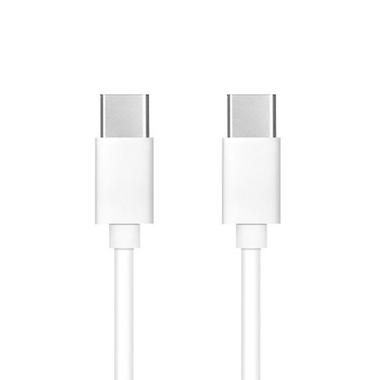 Kabel USB Typ-C - Typ-C 1M PD60W 3A - bílý + krabička