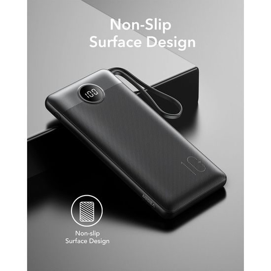 Powerbanka C10 10 000mAh (Micro + Typ C + Lightning) černá - VEGER