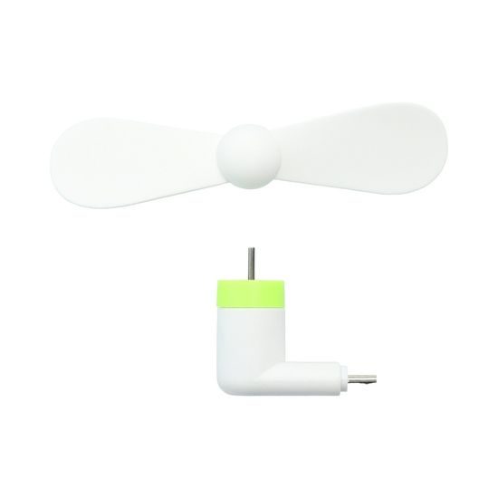 Ventilátor pre micro USB biely